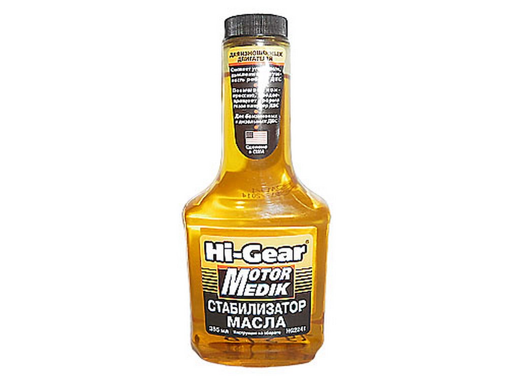 Присадка в масло двигателя Hi-Gear противодымная "Стабилизатор масла" MOTOR MEDIK (355 мл) (HG2241)