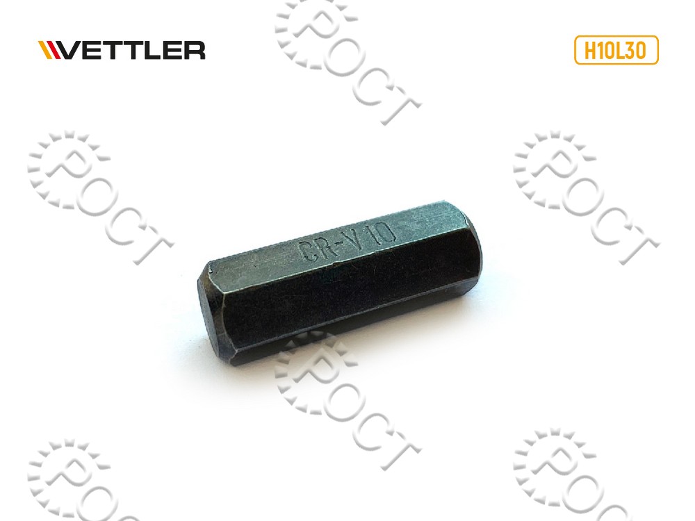 Бита вставка шестигранная 10мм 3/8" длина 30мм VETTLER