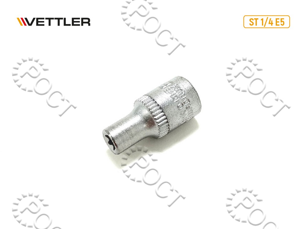 Головка торцевая TORX 1/4" E5 VETTLER