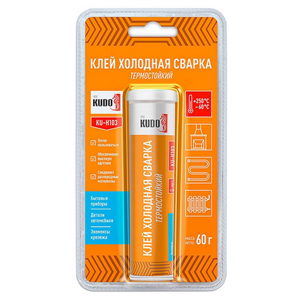Холодная сварка KUDO для стали  (60г)