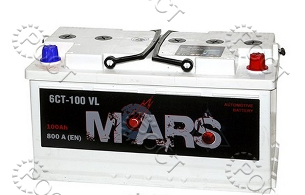 Аккумулятор 100 "MARS" обратная  полярность (353*175*190) пусковой ток 800А