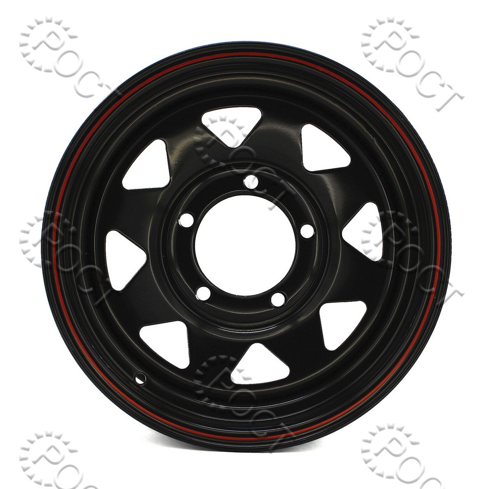 Диск колеса УАЗ (R16) стальной 16x8 6x139.7 CB110 ET-25 черный