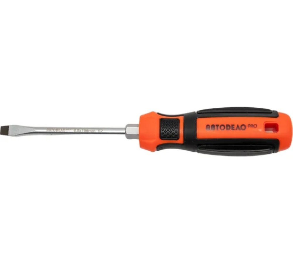 Отвертка шлицевая SL6,5 100мм "Professional" "АвтоDело" (39563)