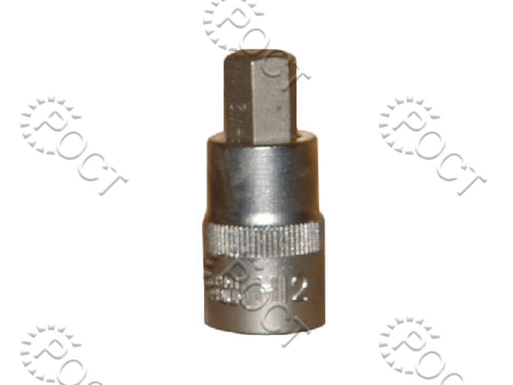 Головка торцевая  HEX 12 мм (1/2")  55 мм со вставкой АвтоDело (39292)