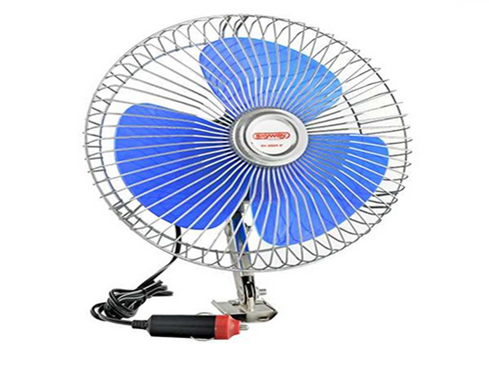 Вентилятор 8" а/м в салон SKYWAY 12V винт. крепление металл-пластик (S01901005)