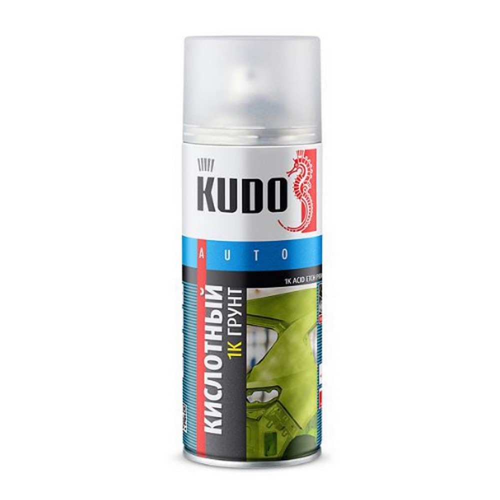 Грунт-спрей KUDO 1К кислотный, протравливающий, зелёный (520мл) (KU-2503)