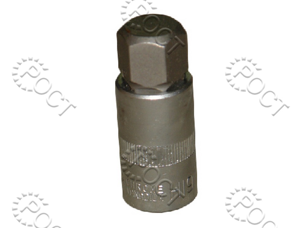 Головка торцевая  HEX 19 мм (1/2")  55 мм со вставкой АвтоDело (39299)