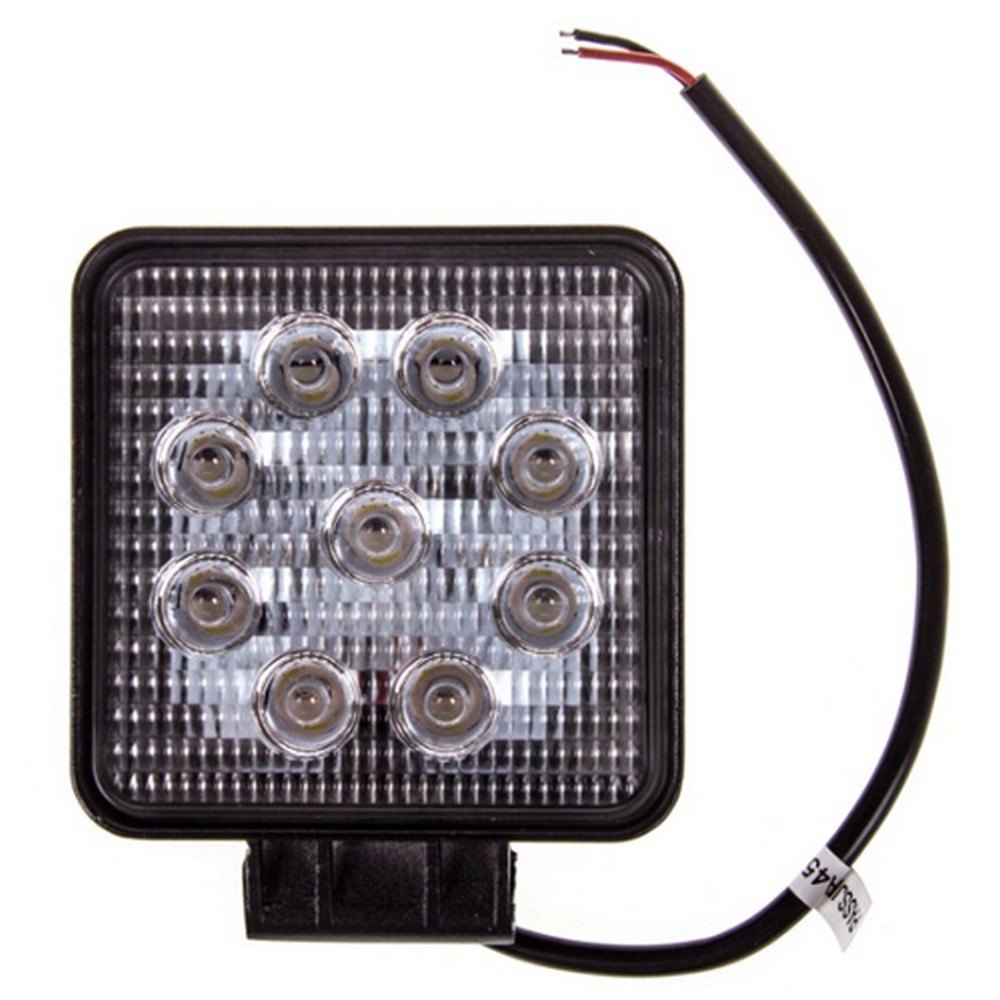 Фара противотуманная SKYWAY OFF ROAD 105*105мм квадратная 12V/24V 27W 6000К 9 диодов Ближний свет