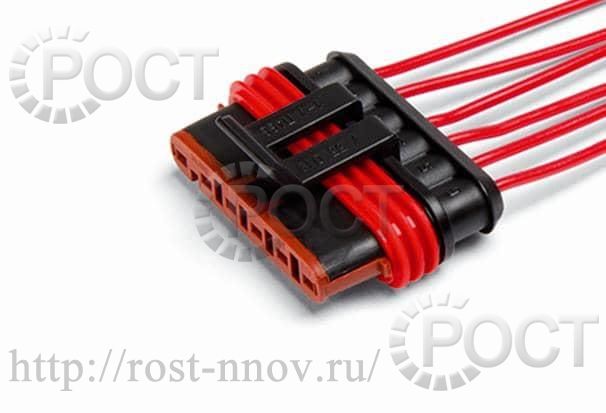 Колодка гнездовая 6-ти конт., с проводами (уп-ка 10шт.) CARGEN