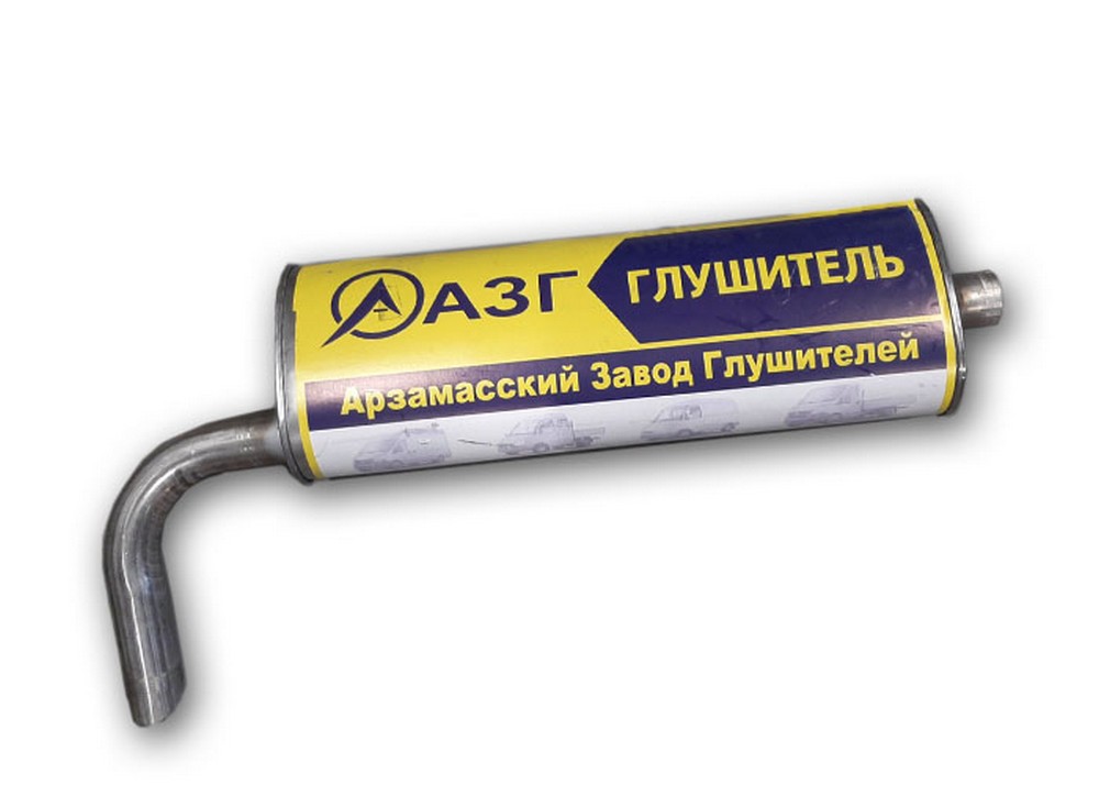 Глушитель Г-3302, 2217, 3307 Евро-3 (хомут/труба выход в бок) нерж.