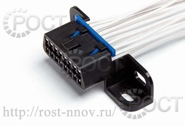 Колодка диагностики 16-ти контактная (ЕВРО-3,4), с проводами CARGEN