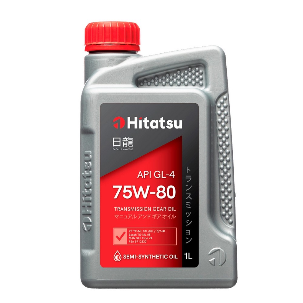 Масло трансмиссионное 75W80 (1 л) синтетическое API GL-4