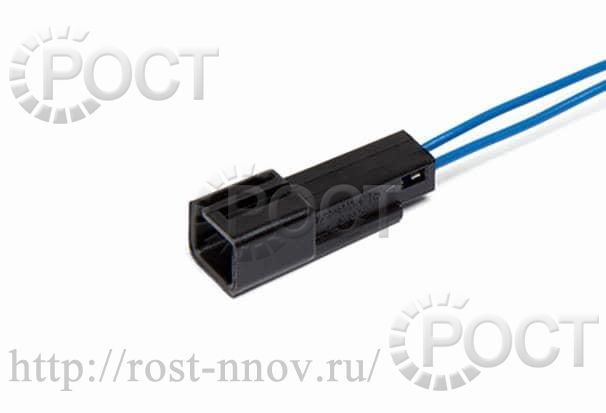 Колодка датчика иммобилизатора (2 конт.) черная с проводами (мин. уп-ка 20шт.) CARGEN