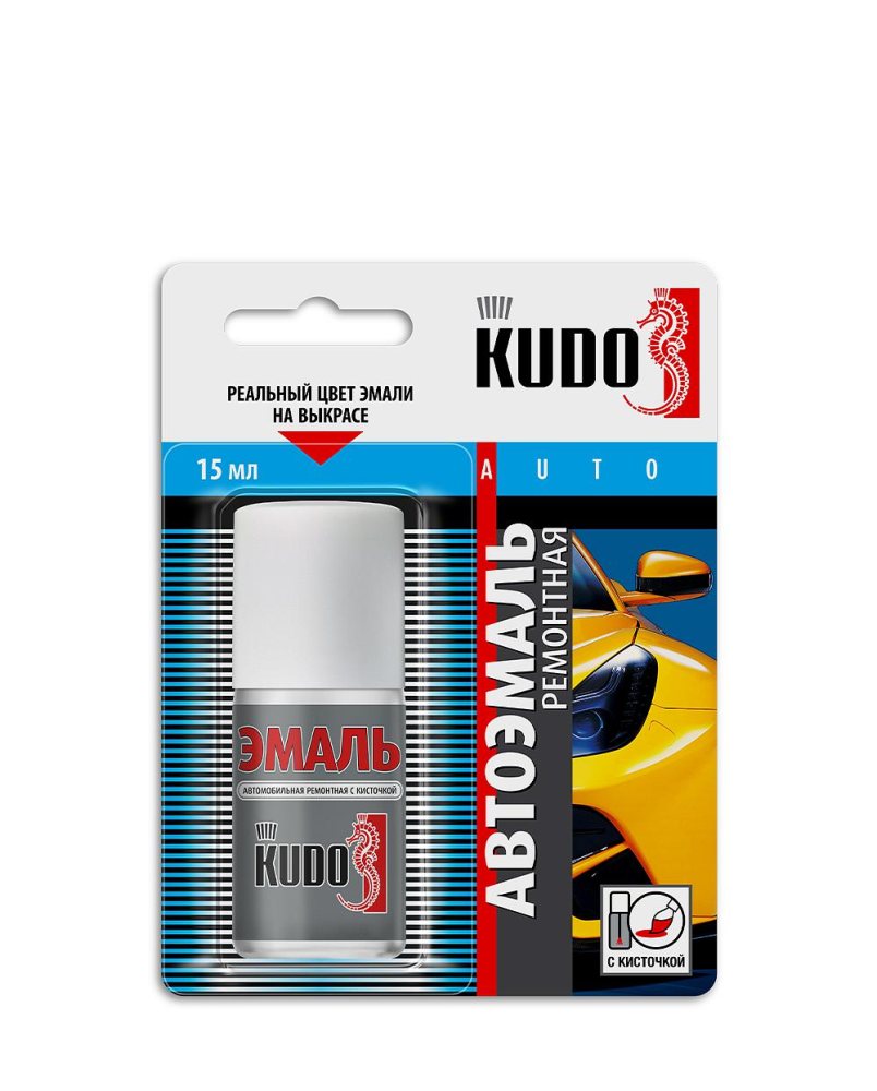 Краска-кисточка KUDO Geely HP014/D14 Satin Silver (металлик)
