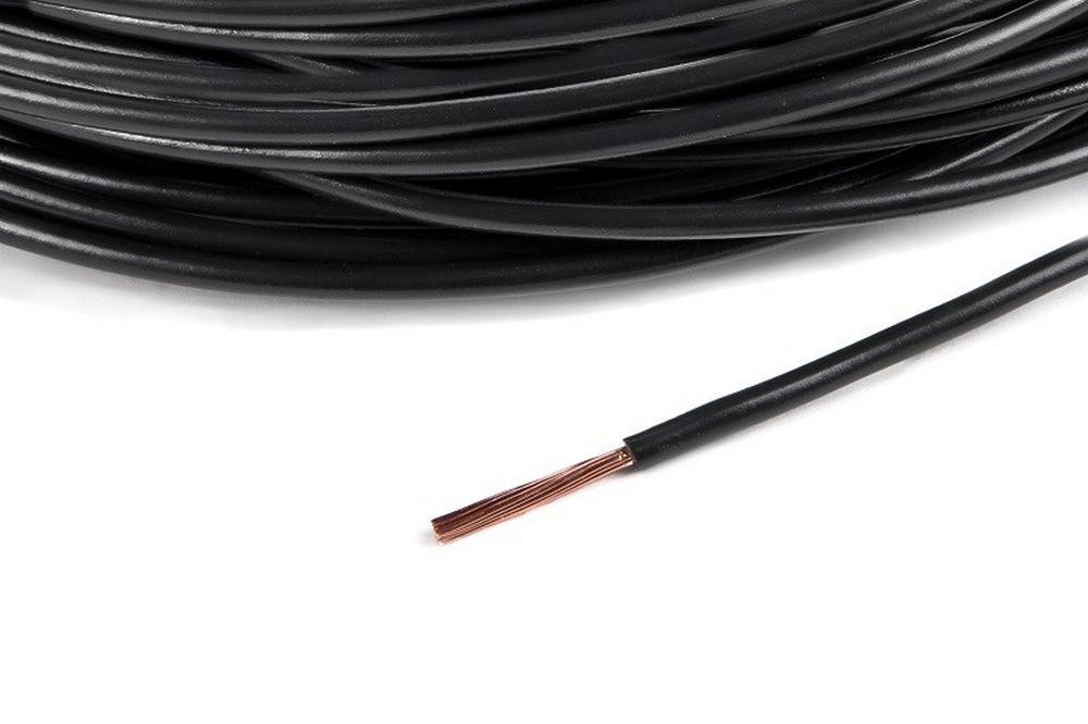 Провод ПВАМ 0,5 кв.мм, 10м (черный) б/упак