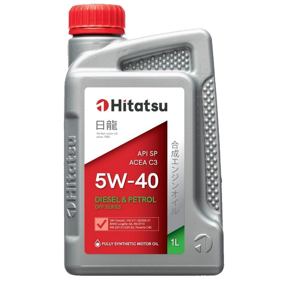 Масло моторное  5W40 (1 л) синтетика API SP ACEA C3 MB 229.51/229.52; BMW LL-04; VW511.00/505.01; RN700/710; Porsche A40