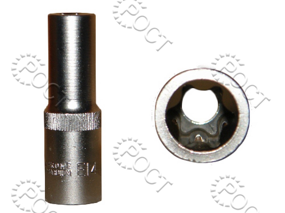 Головка торцевая  TORX Е14 (1/2") высокая АвтоDело (39224)