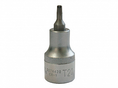 Головка торцевая со вставкой TORX T25 (1/2") L=58 мм JONNESWAY (S07H425)