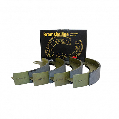 Колодка тормоза заднего Г-3110 (к-т 4 шт.) 2 коротких 2 длинных (24-3502090-91) (19196)