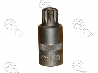 Головка торцевая  SPLINE М16 (1/2")  55 мм со вставкой АвтоDело (39516)