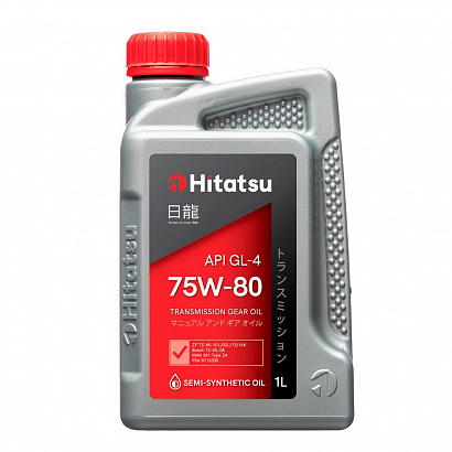 Масло трансмиссионное 75W80 (1 л) синтетическое API GL-4