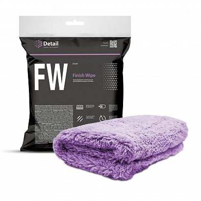 Полотенце микрофибра "Detail" FW "Finish Wipe" (40 х 40 см.) для располировки жирных составов, индив