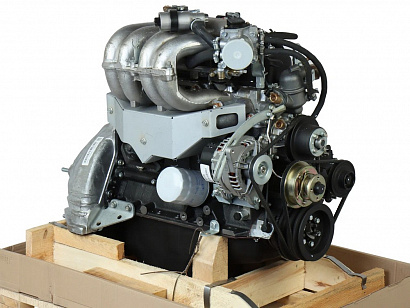 Двигатель УМЗ-4216 (Г-3302 107 л.с.) Евро-3, АИ-92, (с ГУР) чугунный блок