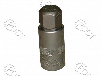 Головка торцевая  HEX 19 мм (1/2")  55 мм со вставкой АвтоDело (39299)