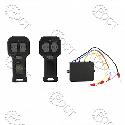 Пульт дистанционного управления для лебедки 12V ЧЕРНЫЙ (к-т 2 пульта)
