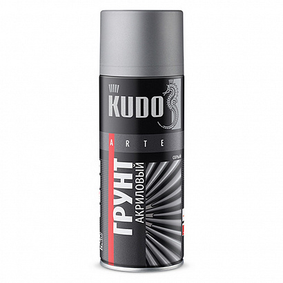 Грунт-спрей KUDO универсальный акриловый серый (520мл)