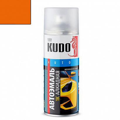 Краска-спрей KUDO (1025) оранжевая (520мл)