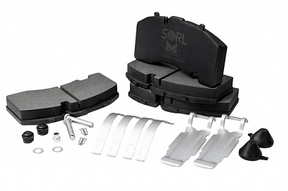 Колодка тормозная BPW SB4309T (SK7) (дисковые) (4шт с уст.компл.) (29171,3057008500)