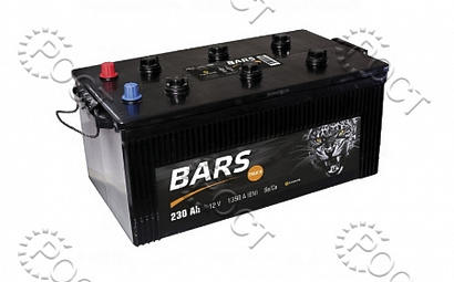Аккумулятор 230 "BARS SILVER" евро полярность (518*274*238) пусковой ток 1350А