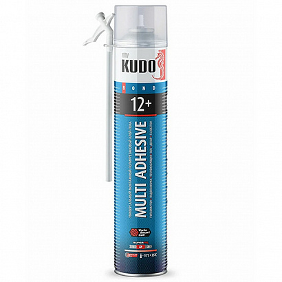 Клей-пена монтажный бытовой для теплоизоляции и декора KUDO HOME 12+ (1000 мл) (KUPH10UAU)