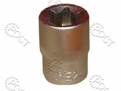 Головка торцевая  TORX Е24 (1/2") АвтоDело (39324)