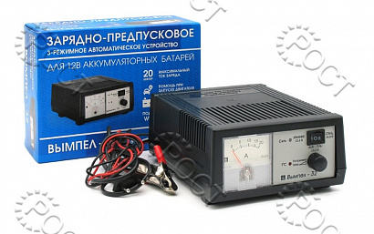 Зарядное устройство для аккумуляторов авто "Вымпел- 32" (автомат, 0-20А, 13.6/14,2/14.8 В, гелев, AGM, лодочные, тяговые АКБ)