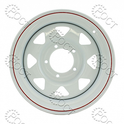 Диск колеса УАЗ (R16) стальной 16x8 5x139.7 CB110 ET-40 белый